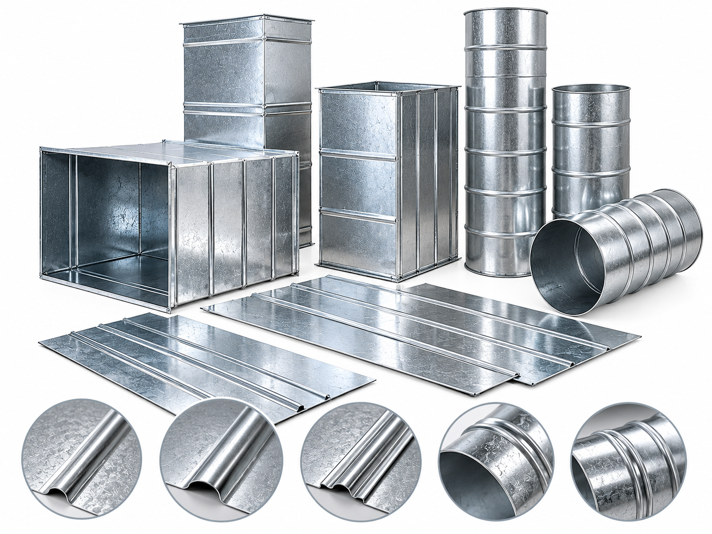 HVAC duct beading and reinforcement bead forming application
