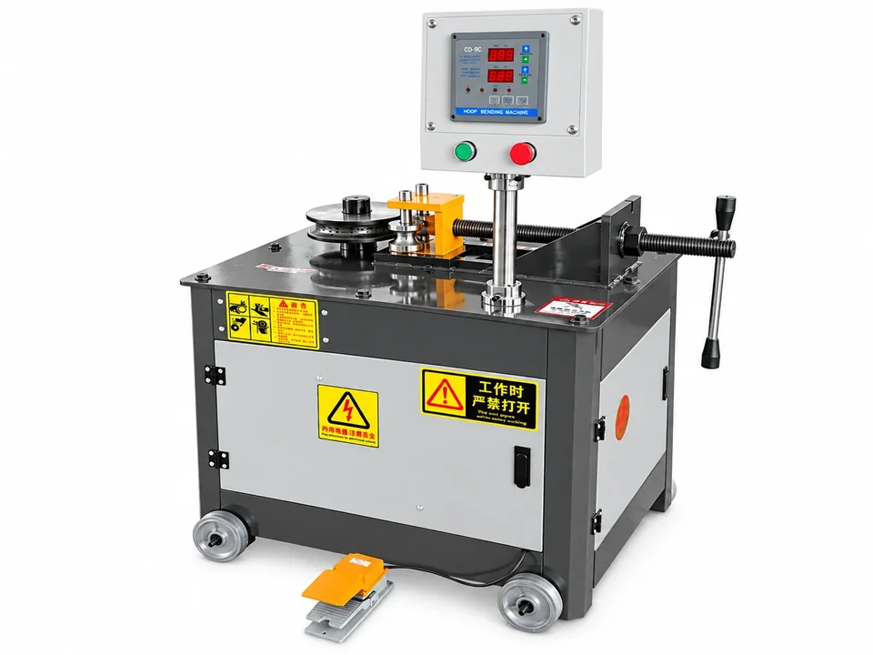 WY-51 Pipe Bending Machine with upright control panel and floor pedal