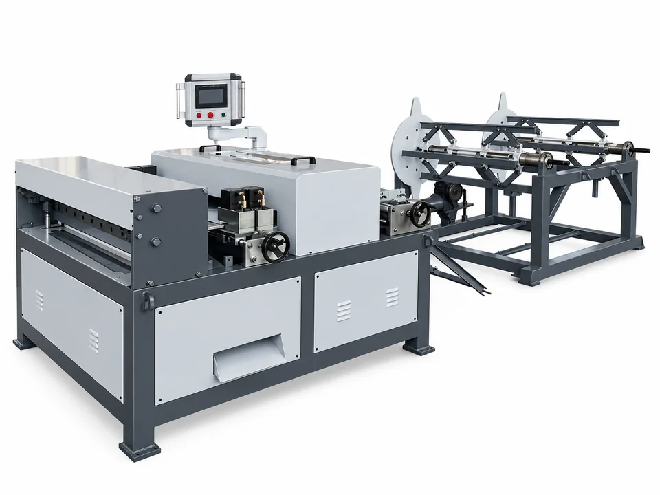 Temporary HVAC duct production line reference image; Auto Duct Line 2 photo pending
