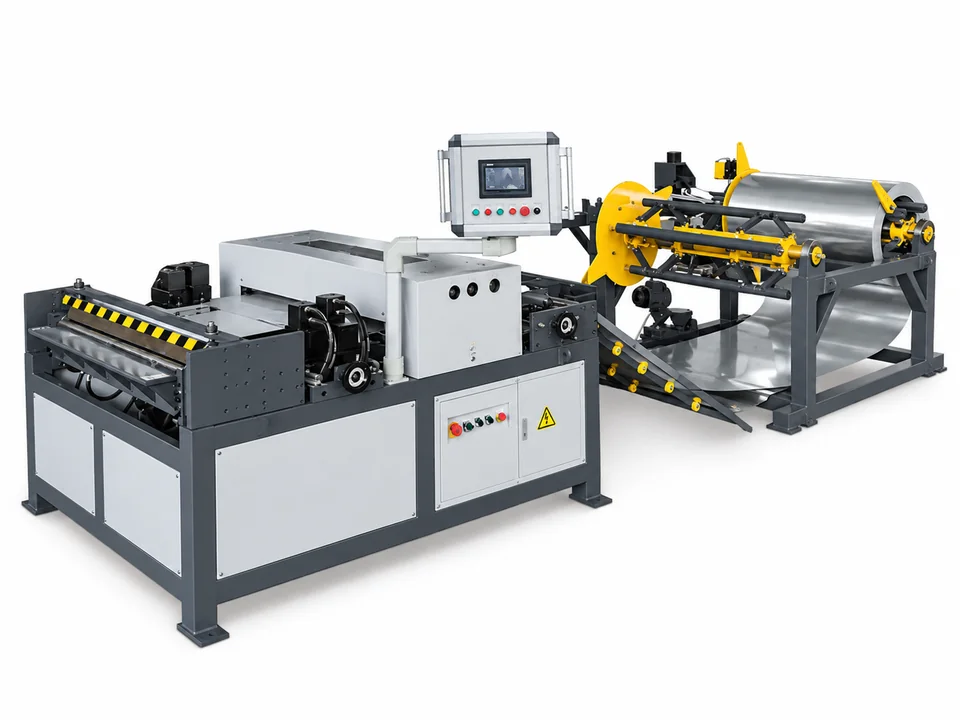 Temporary HVAC duct production line reference image; Auto Duct Line 3 photo pending