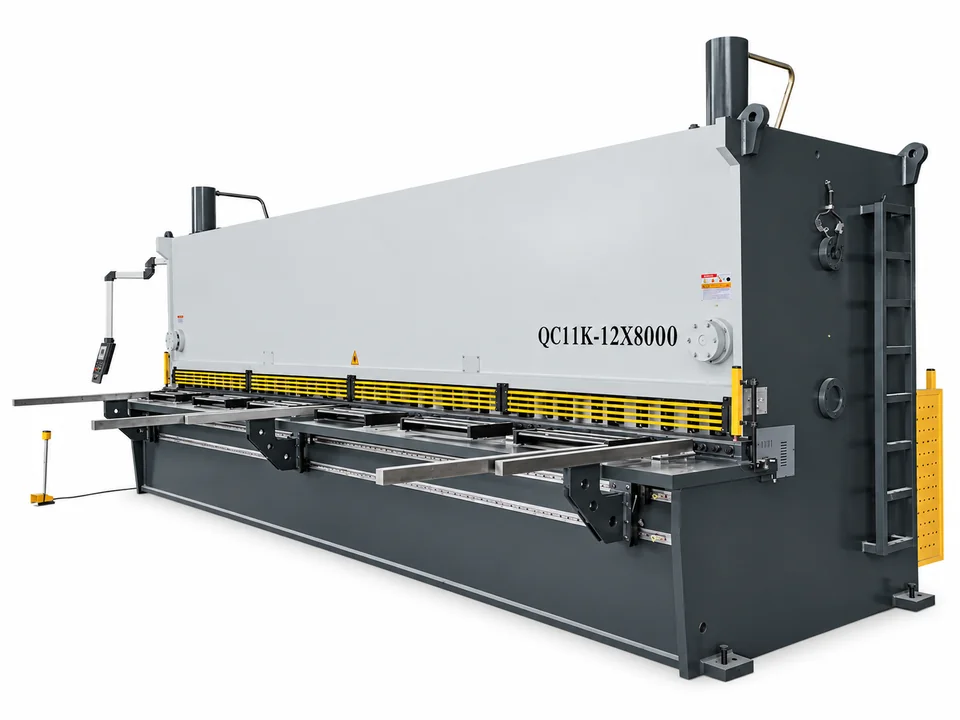 Temporary sheet metal equipment reference image; Guillotine Hydraulic Shearing Machine photo pending