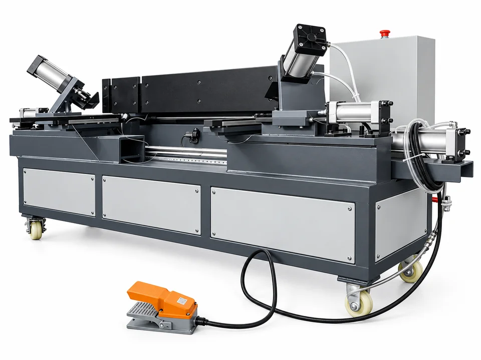Temporary HVAC duct equipment reference image; Pneumatic Duct Seaming Machine photo pending