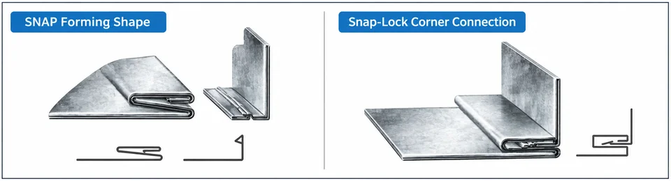 SNAP profile and corner connection reference